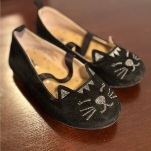 Black Cat Design Kids Shoes size 7